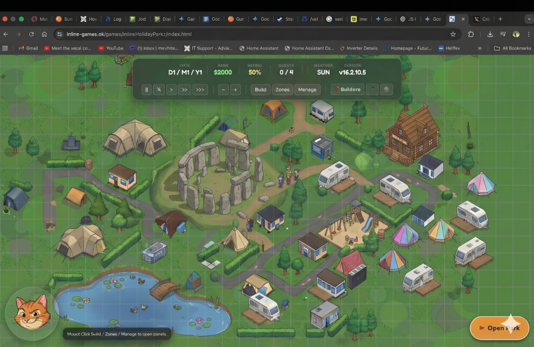 Touring pitches and caravans in Happy Pitch Tycoon